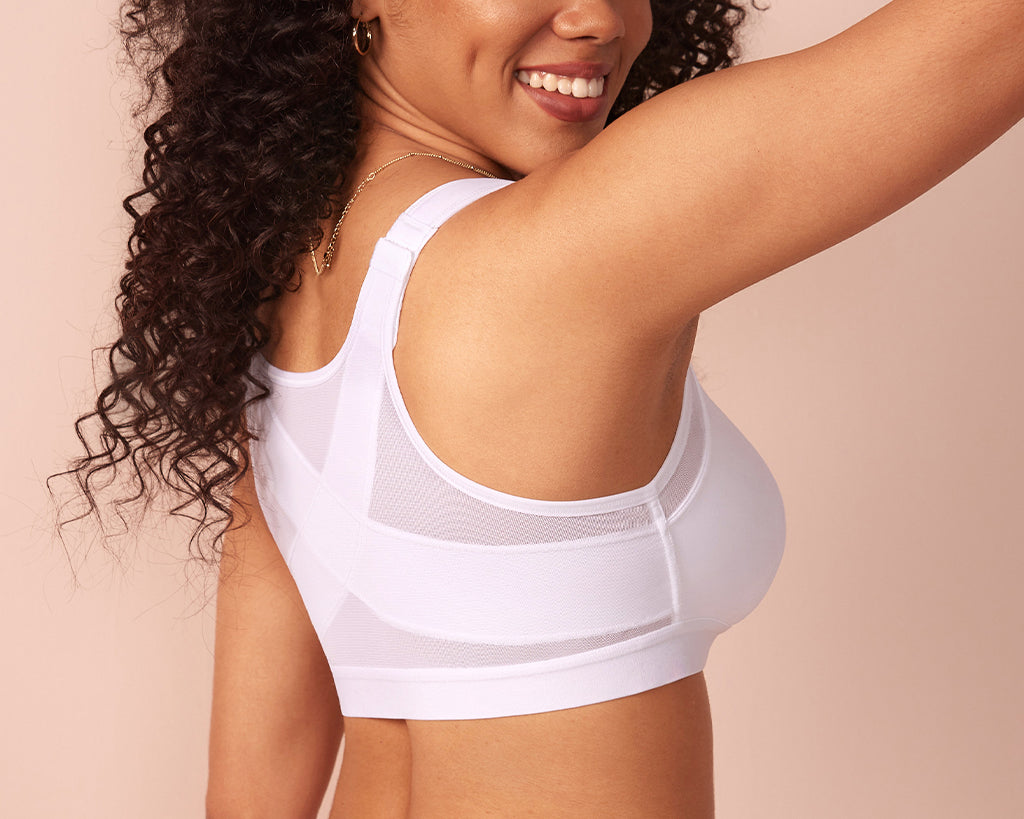 Women's Soft X-shaped Back Posture Bra White