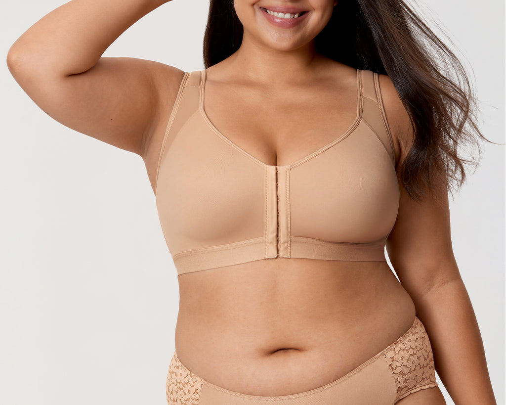 Women's X-shaped Back Posture Bra Rose Smoked