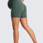 Women's Super High Waist Maternity Shorts 4" True Navy