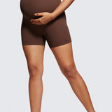 Women's Super High Waist Maternity Shorts 4" True Navy
