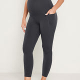 Women's Maternity Leggings with Pockets 25" Grey Sage