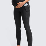Women's Maternity Leggings with Pockets 28" Black