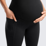 Women's Maternity Leggings with Pockets 28" Black