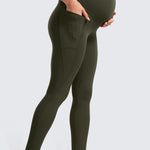 Women's Maternity Leggings with Pockets 28" Black