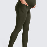 Women's Maternity Leggings with Pockets 28" Black