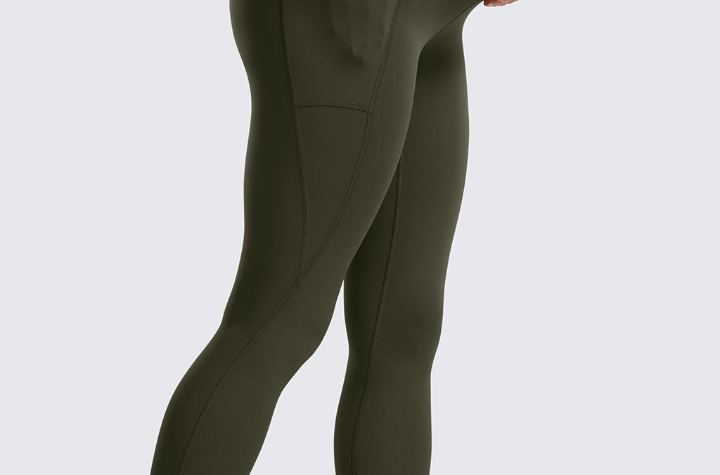 Women's Maternity Leggings with Pockets 28" Black