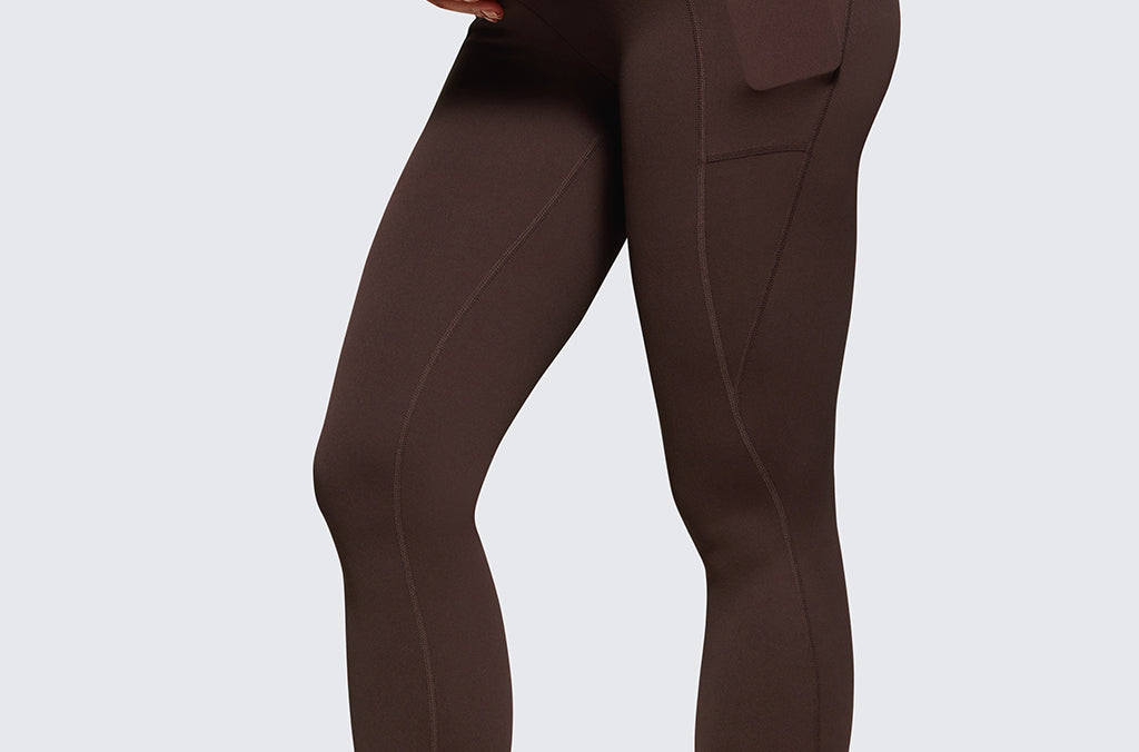 Women's Maternity Leggings with Pockets 28" Olive Green