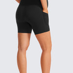 Women's Maternity Shorts with Pockets 5" Pitch Blue