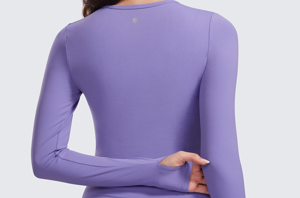 Women's Crewneck Maternity Long Sleeve Shirts Black