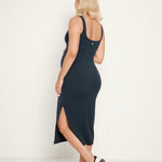 Women's Sleeveless Tank Maternity Dress Taupe