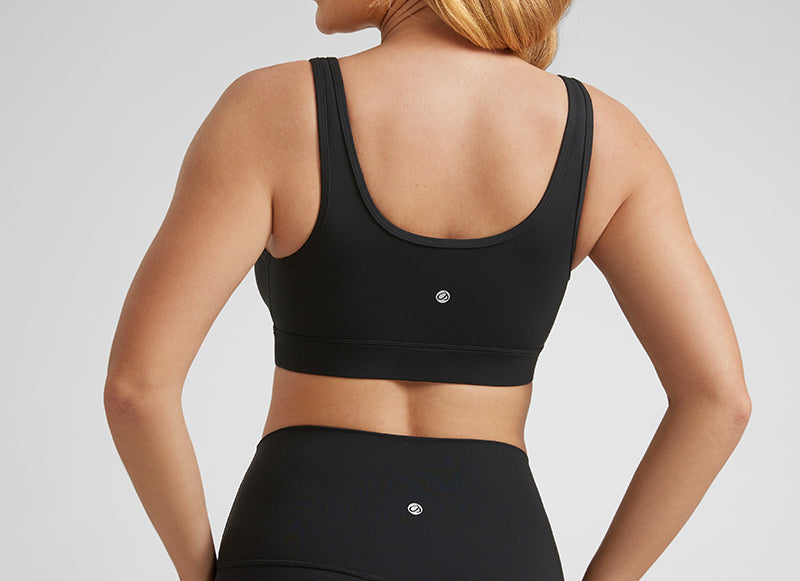 Women's U-Back Crossover Maternity Bra Black