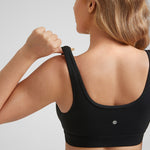 Women's U-Back Crossover Maternity Bra Black