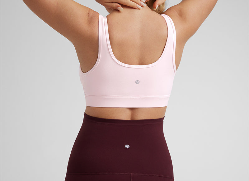 Women's U-Back Crossover Maternity Bra White Apricot