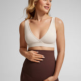 Women's U-Back Crossover Maternity Bra White