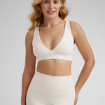 Women's U-Back Crossover Maternity Bra White