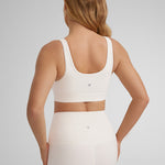 Women's U-Back Crossover Maternity Bra White