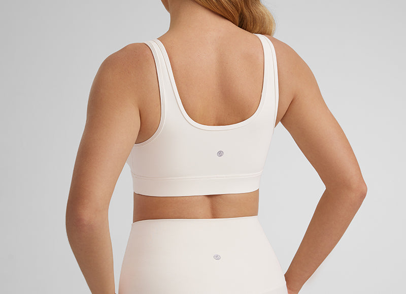 Women's U-Back Crossover Maternity Bra White