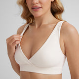 Women's U-Back Crossover Maternity Bra White
