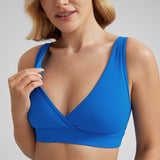 Women's U-Back Crossover Maternity Bra Strawberry Pink