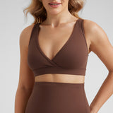 Women's U-Back Crossover Maternity Bra Black