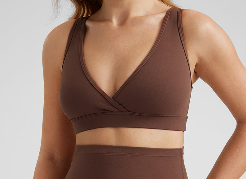 Women's U-Back Crossover Maternity Bra Black