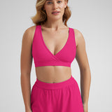 Women's U-Back Crossover Maternity Bra Belgian Blue