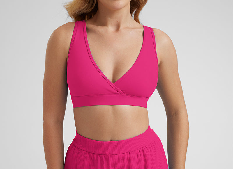 Women's U-Back Crossover Maternity Bra Belgian Blue