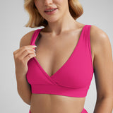 Women's U-Back Crossover Maternity Bra Belgian Blue