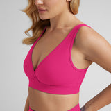 Women's U-Back Crossover Maternity Bra Belgian Blue