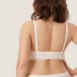 Women's More Coverage Lace Nursing Bralette Ivory