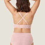 Women's More Coverage Lace Nursing Bralette Gentle Rose