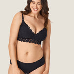 Women's Supportive Lace Nursing Bralette Beige