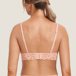 Women's More Coverage Lace Nursing Bralette Grapefruit Orange